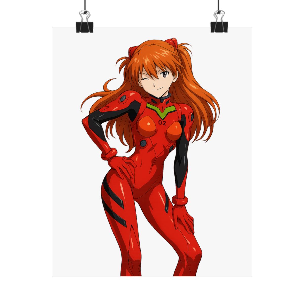Asuka Neon Genesis Evangelion Anime Poster Print - alternate angle 1, merchandise