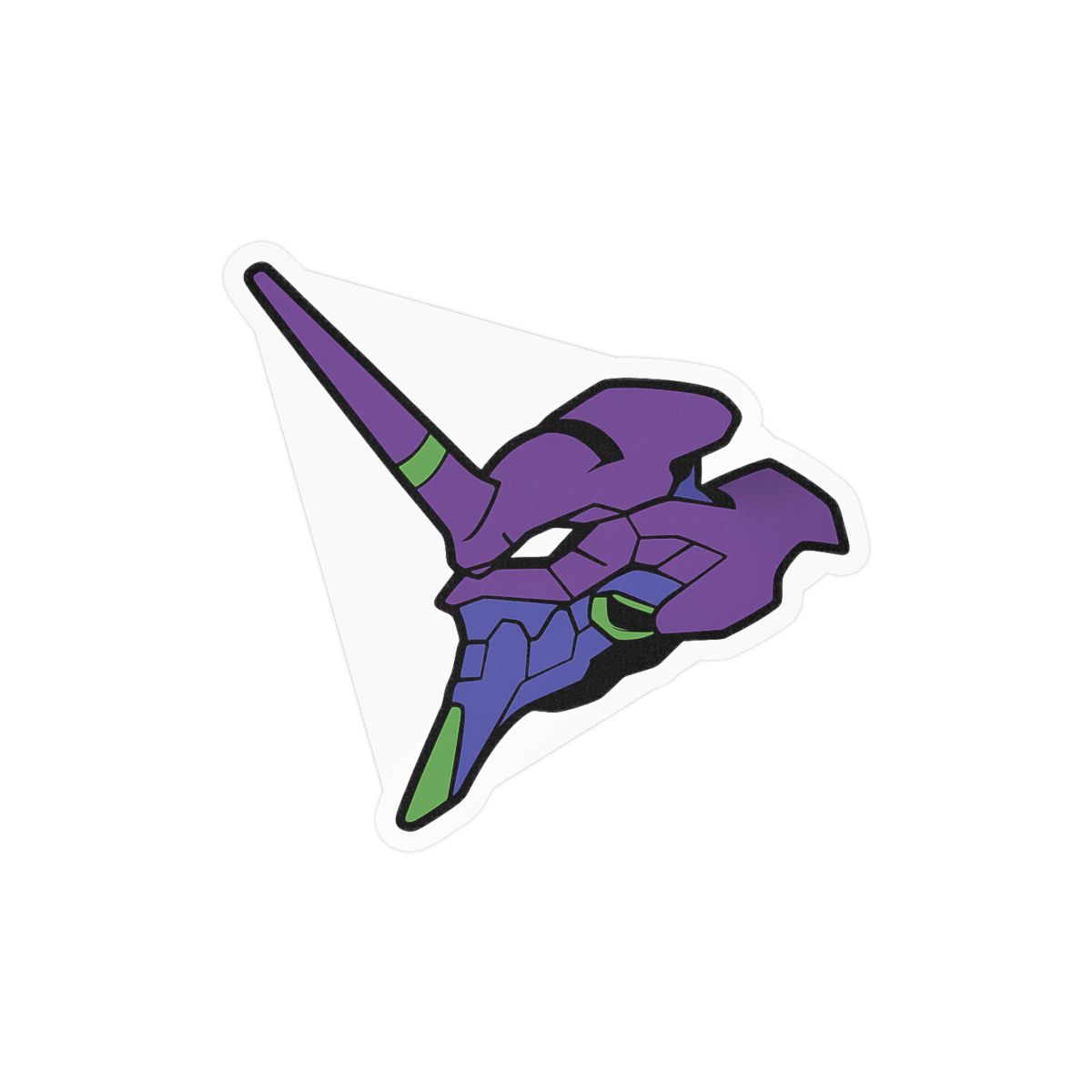 Eva-01 Evangelion Face Sticker | Iconic Mech Vinyl Decal