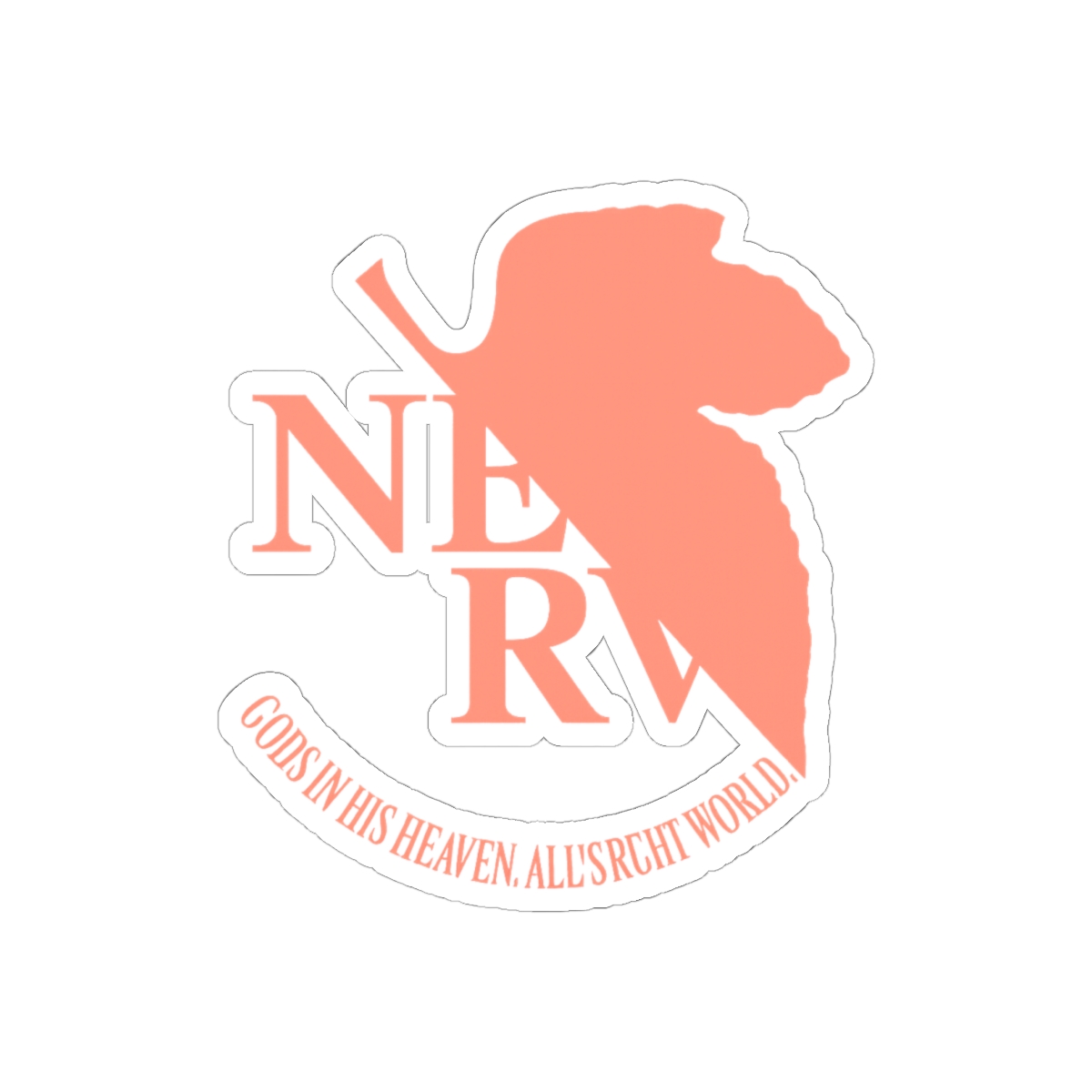 NERV Logo Neon Genesis Evangelion Sticker | Bold Anime Vinyl Decal