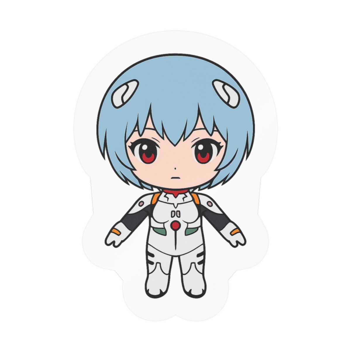 Rei Ayanami Evangelion Sticker | Cute Anime Vinyl Decal - Official stickers merchandise