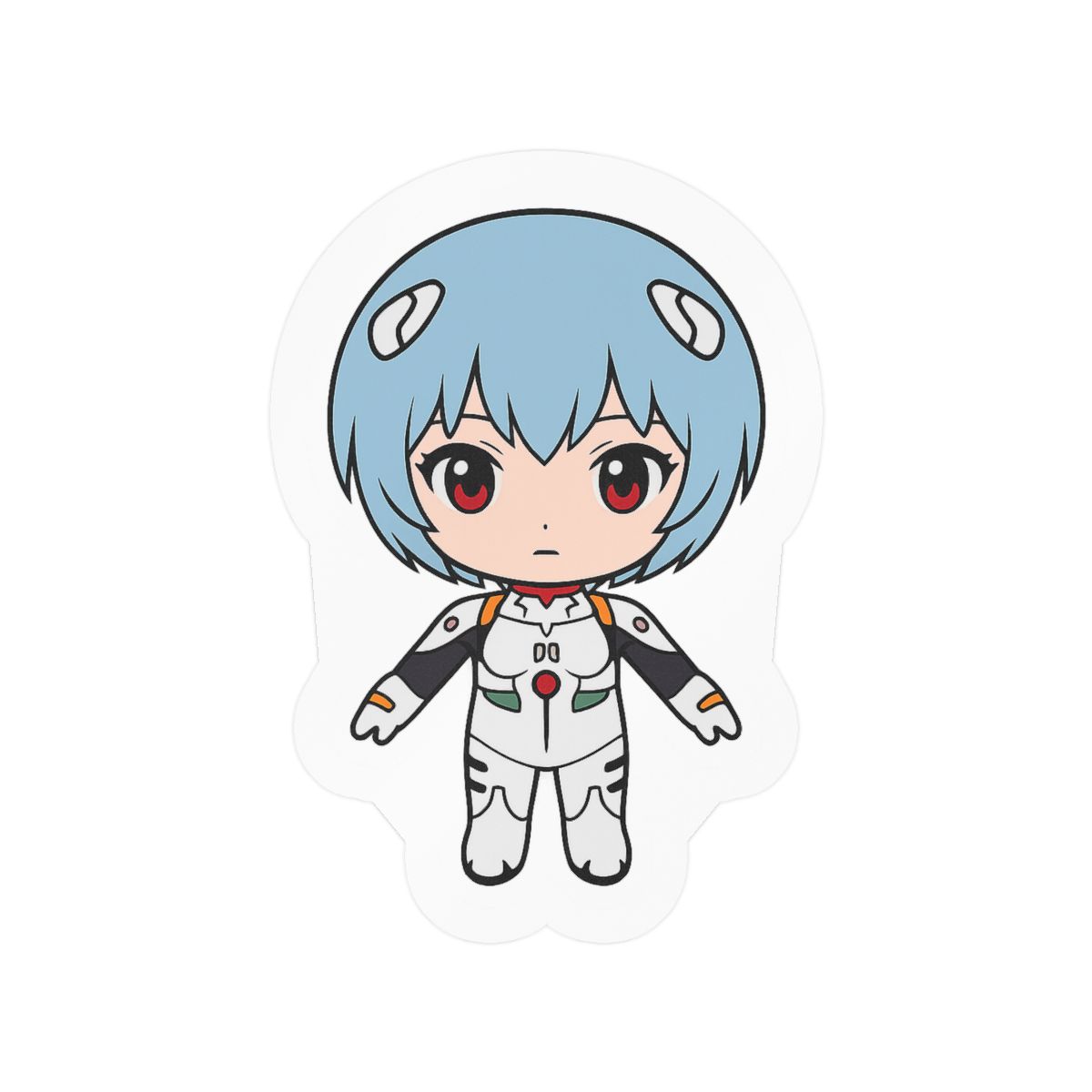 Rei Ayanami Evangelion Sticker | Cute Anime Vinyl Decal