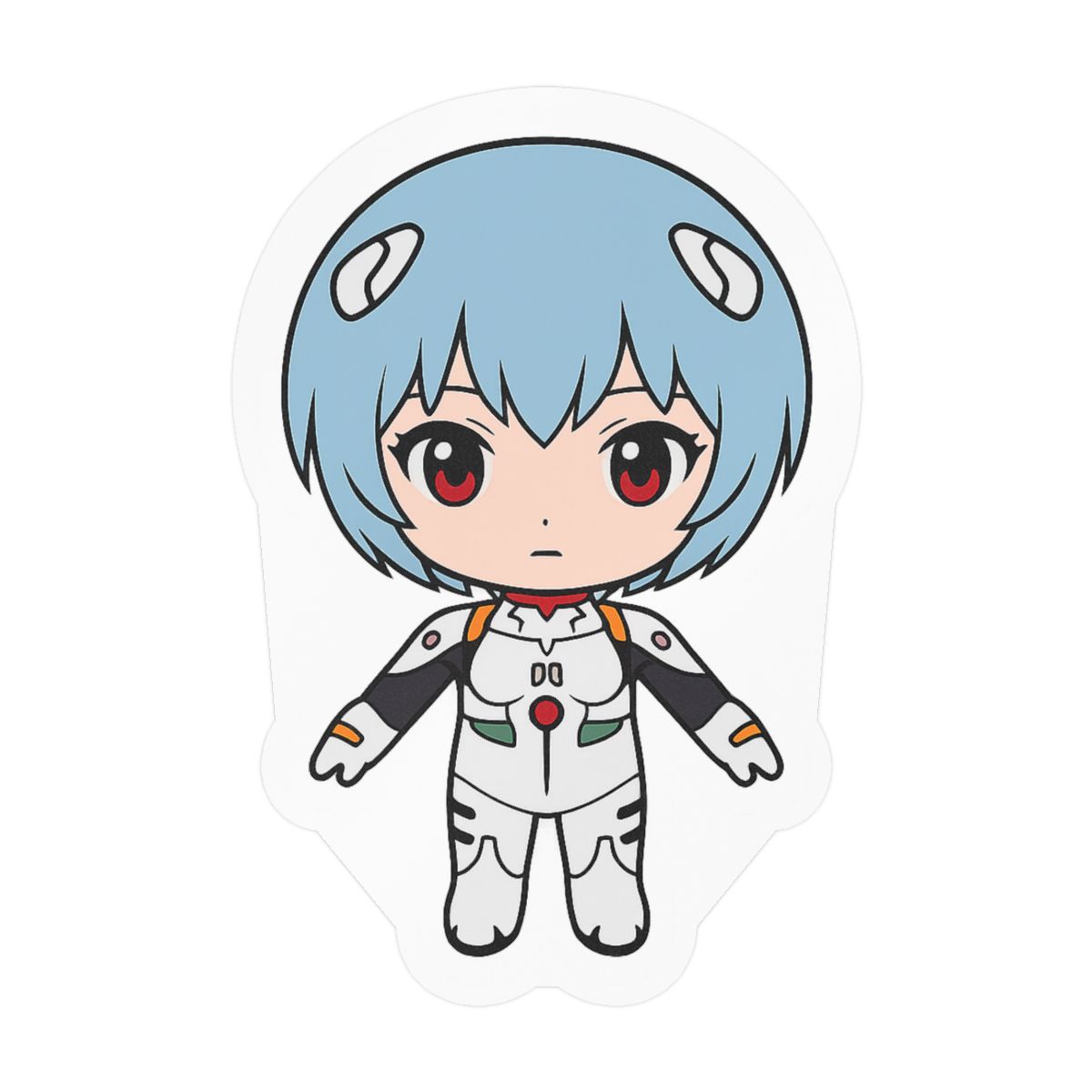 Rei Ayanami Evangelion Sticker | Cute Anime Vinyl Decal