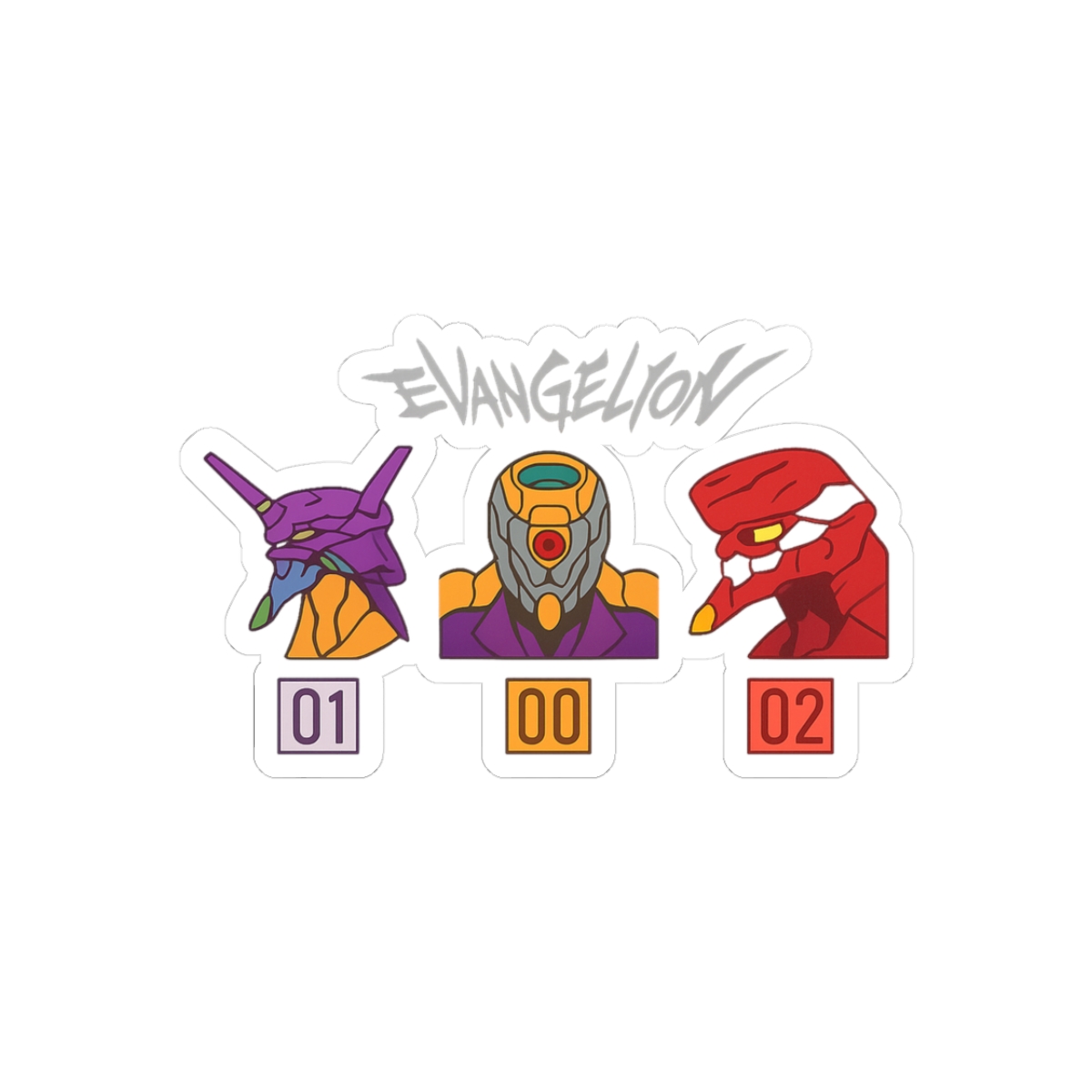 Evangelion Mech Silhouette Sticker | Bold Anime Vinyl Decal
