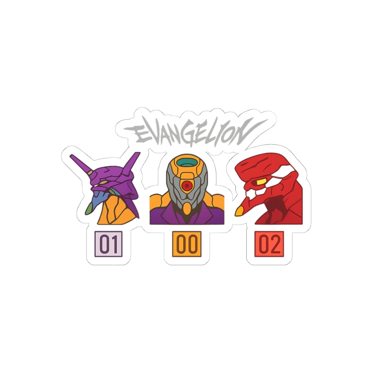 Evangelion Mech Silhouette Sticker | Bold Anime Vinyl Decal