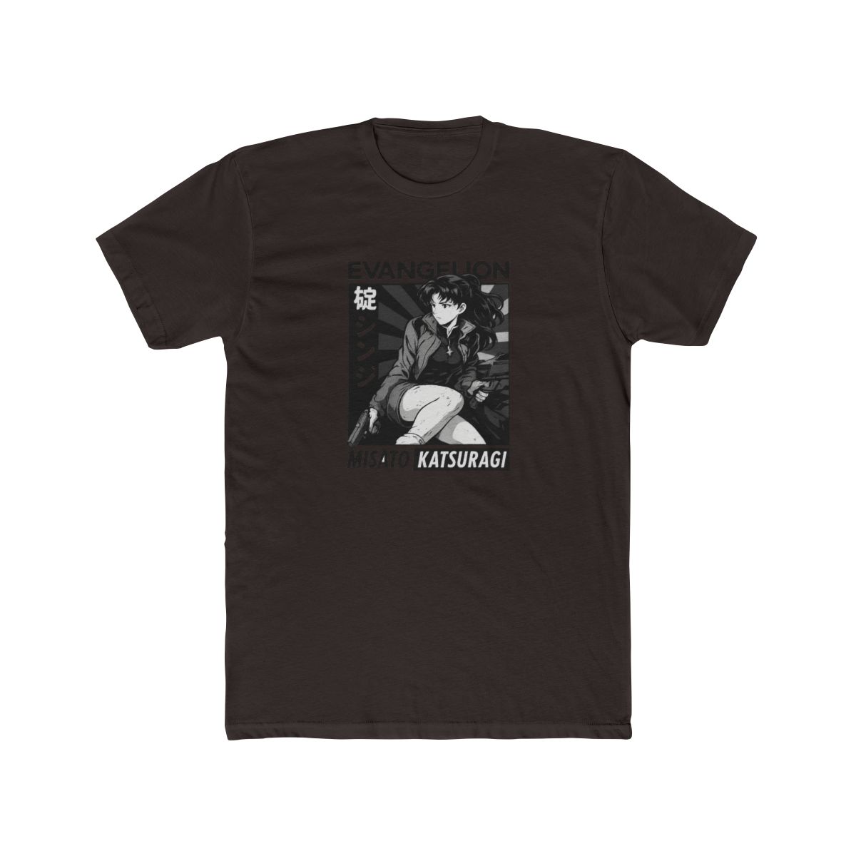 Misato Katsuragi Retro Art Evangelion T Shirt - alternate angle 5, merchandise