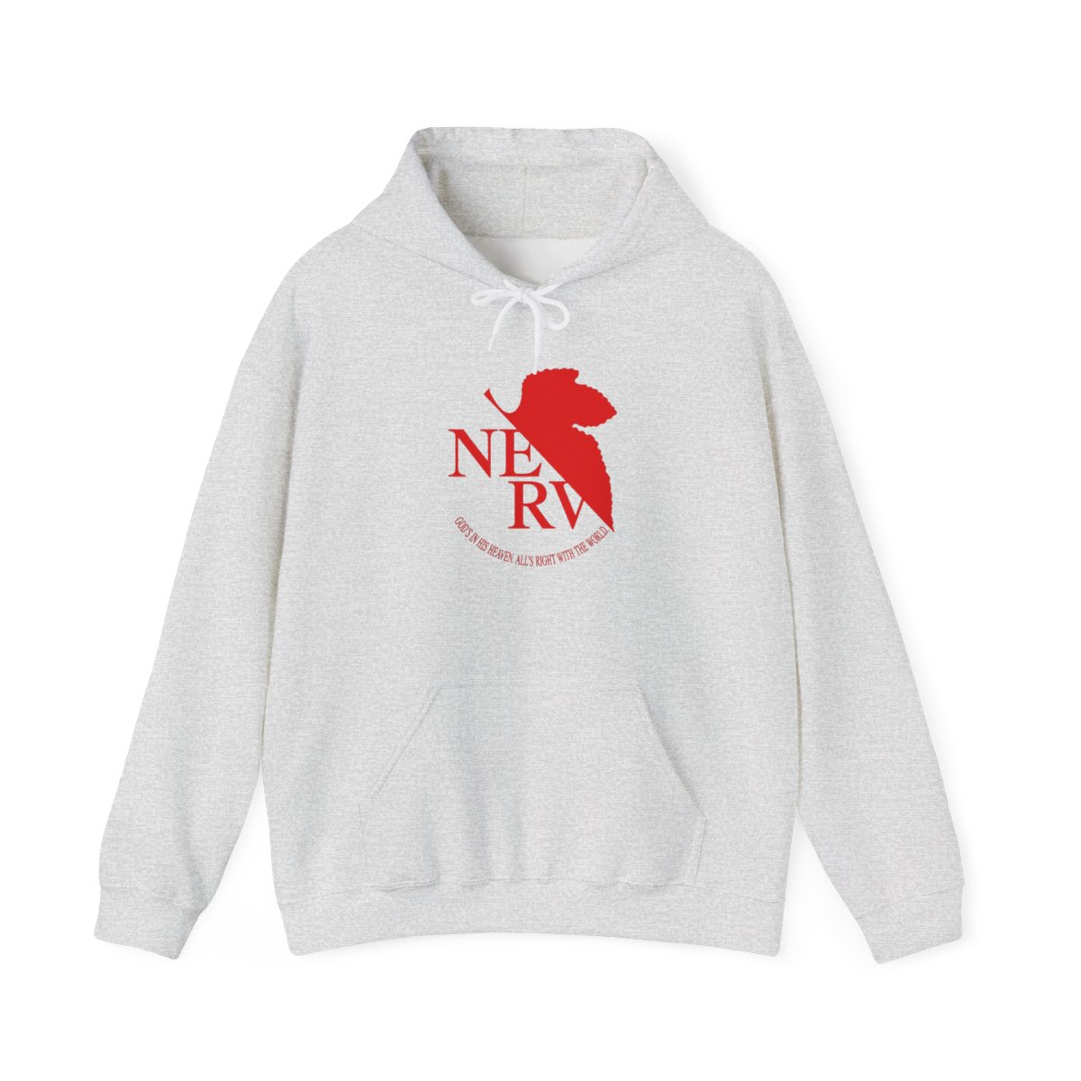 NERV Red Logo Evangelion Hoodie - alternate angle 2, merchandise